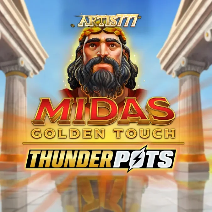 Tampilan antarmuka seluler Midas Golden Touch: Thunder Pots yang dioptimalkan