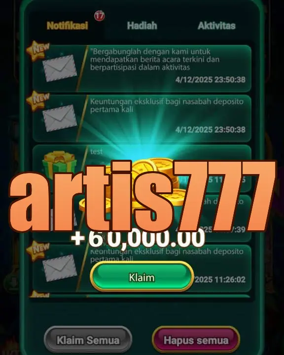 artis777 Tangkapan Layar - APK Resmi
