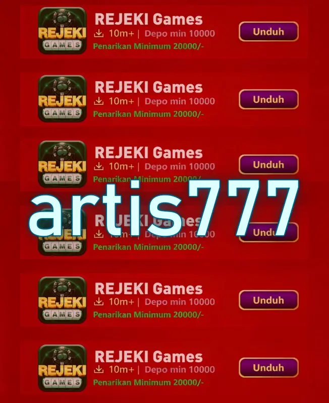 artis777 Tangkapan Layar Resmi APK